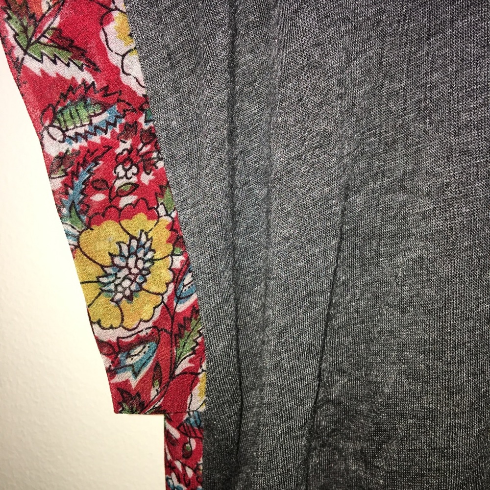 Anthropologie Tiny Floral Print Cap Sleeve Top - Picture 5 of 16